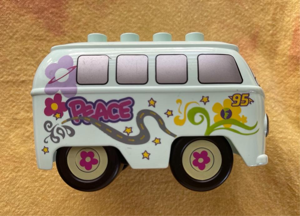 Lego Duplo Disney VW Bus Peace Love Camper Hippie