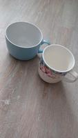 2 Große Tassen Teetasse Kaffeetasse Blau und weiß mit Blumen Nordrhein-Westfalen - Witten Vorschau