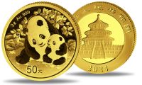 1/10 unze 3 Gramm China Panda 2024 Gold 50 Yuan Goldmünze Baden-Württemberg - Ulm Vorschau