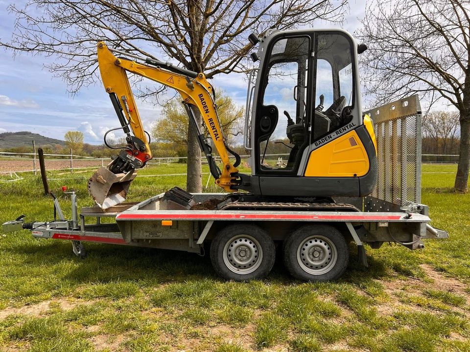 Minibagger zu Vermieten - 1,9 Tonnen - Wacker Neuson in Ihringen