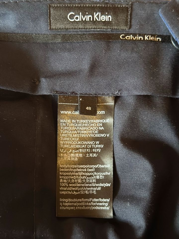 Anzug - Blau - Calvin Klein - Größe 48 - Slim Fit in Arnstorf