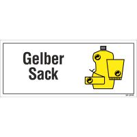 Etikett Aufkleber Piktogramm Gelber Sack Bayern - Holzkirchen Vorschau