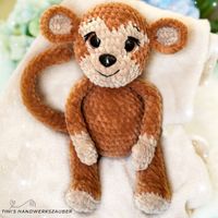 Süßer dekorativer Affe, handgemacht, gehäkelt Amigurumi Mecklenburg-Vorpommern - Wismar (Meckl) Vorschau