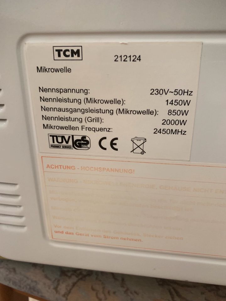 Mikrowelle TCM in Berlin