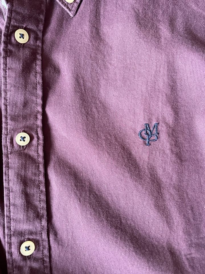 Marc O‘Polo Hemd aubergine Gr.L (41/42), organic cotton in Würzburg