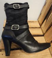Trendy Damen Stiefelette (Tamaris) Gr. 39 black Absatzhöhe 8cm Bayern - Langenneufnach Vorschau