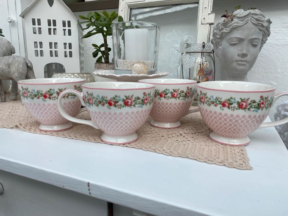 Greengate Gabby white Teacups in Krautheim