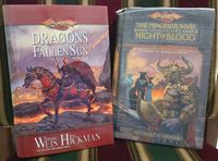 Dragonlance engl. Hardcovers (u.a. Dragons of a Fallen Sun) Niedersachsen - Steyerberg Vorschau