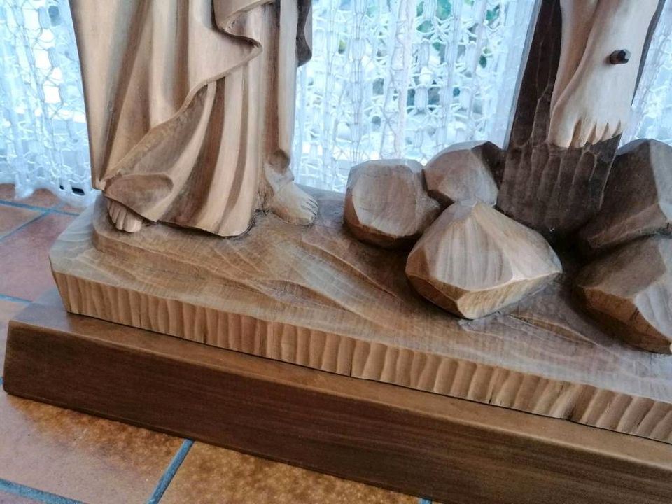 Skulptur Holz Kreuzigung Schnitzerei Weihnacht Christus in Melle