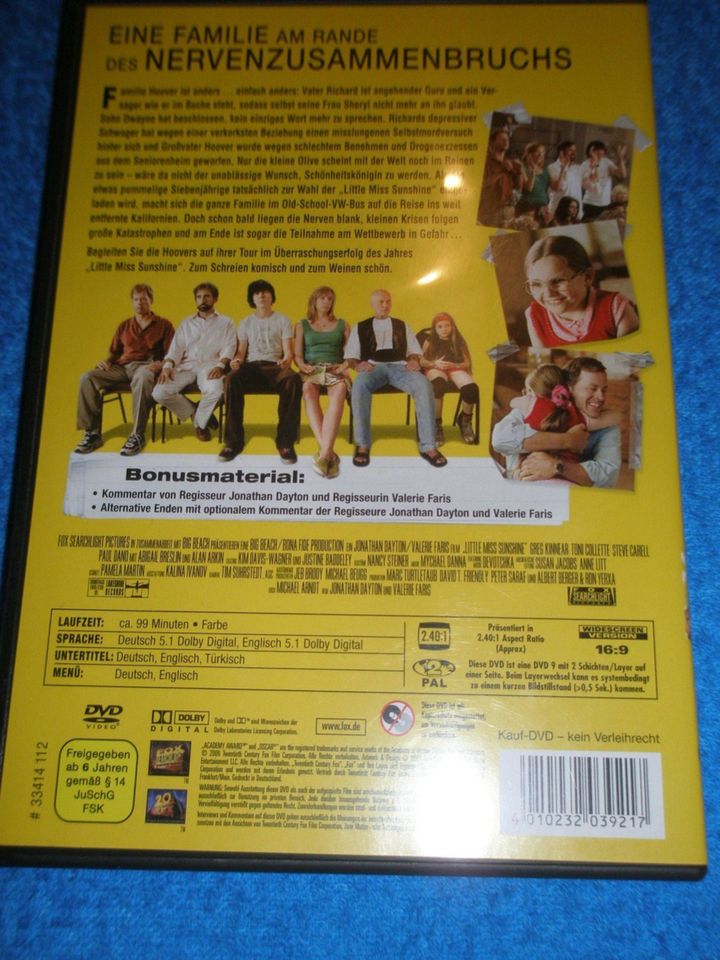 DVD Little Miss Sunshine, Abigail Breslin, Toni Collette, in Offenbach