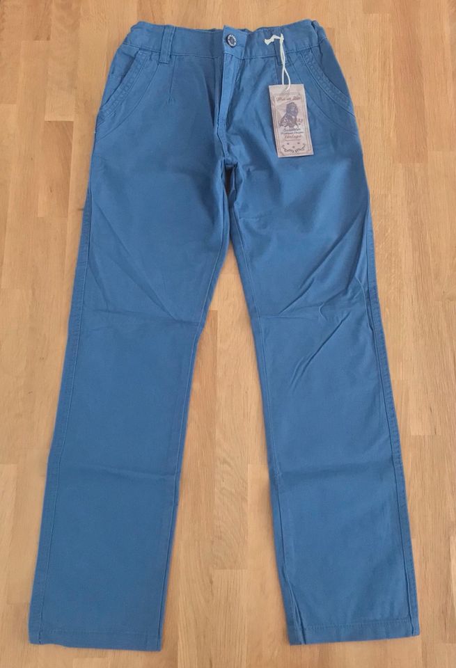 ✮Tolle softe Chino Hose Gr.140 blau✮regular๑NEU๑Jungen✮ in Barkelsby