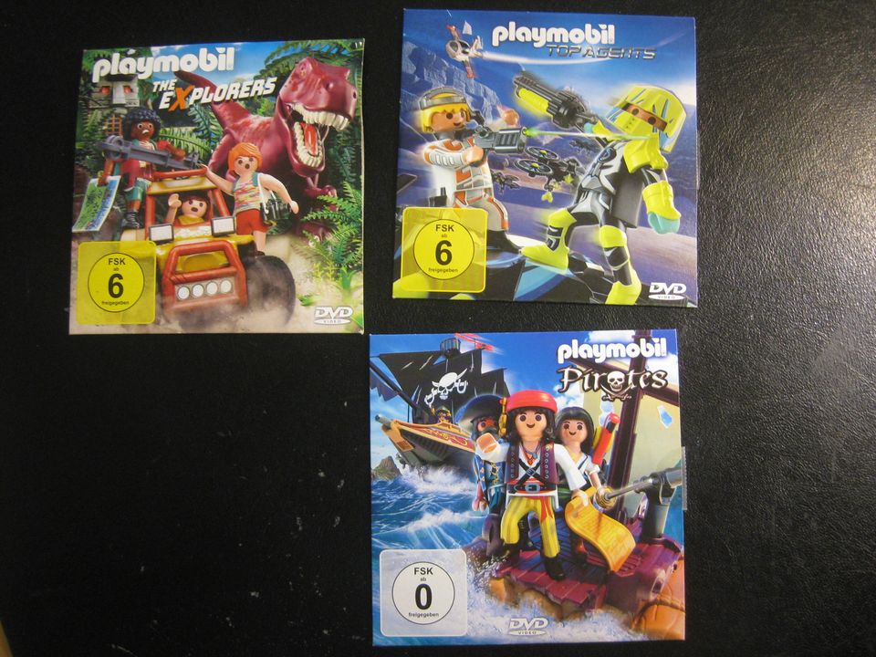 3 x Playmobil DVD Pirates The Explorers & Top Agents in Gütersloh