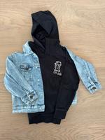 Jeansjacke und Kapuzenshirt in 116 im Set Frankfurt am Main - Sachsenhausen Vorschau