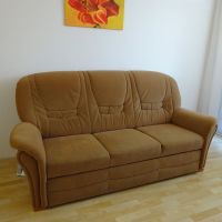 Sofa Schlafsofa Holzfüßen 3-Sitzer Bettfunktion Textilleder Wandsbek - Hamburg Jenfeld Vorschau