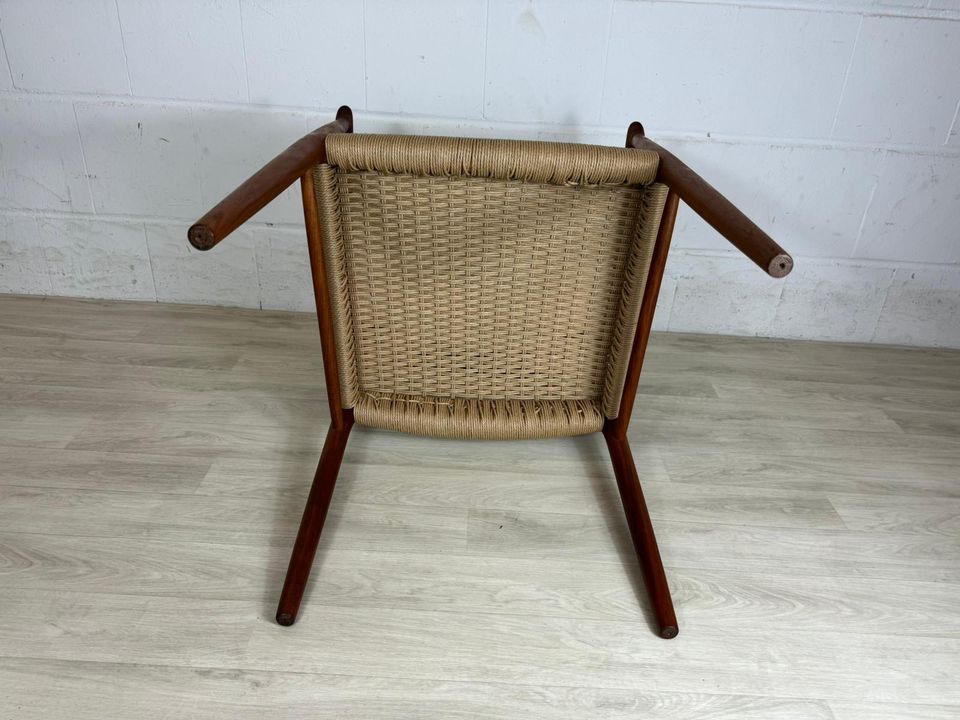 Vintage Teak papercord MØLLER Stuhl armchair No. 56 danish 60er in Delmenhorst