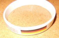 Gummiarmband,Armband Gummi,weiß,Deutschland,Fanartikel Baden-Württemberg - Neuenbürg Vorschau