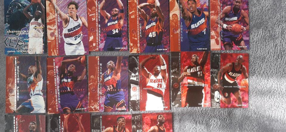 22 NBA Trading Cards Fleer 95-96 m Charles Barkley in Freiburg im Breisgau