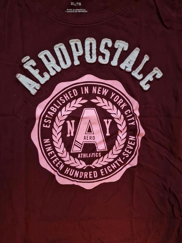 Aeropostale T-Shirt  bordeaux S M 38 40 in Gladbeck