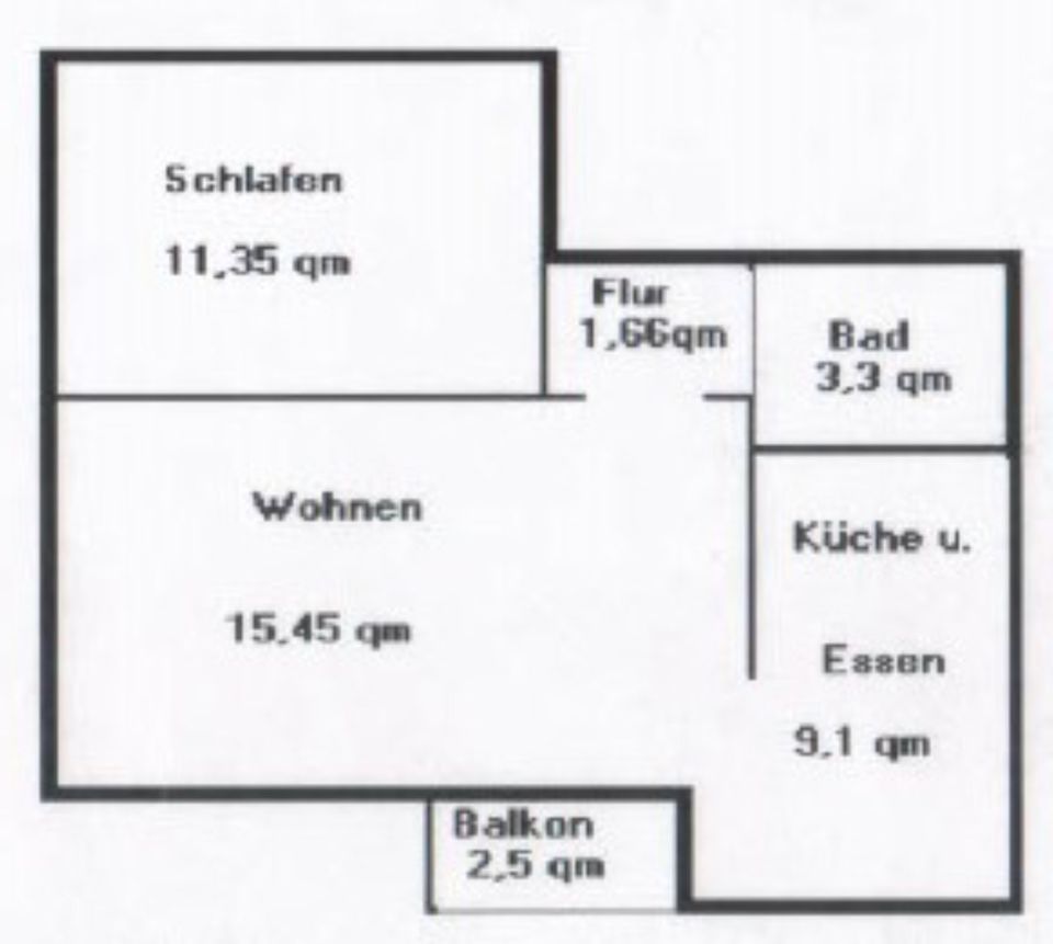 Wohnung (43 qm)  in Linden zu vermieten in Linden