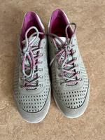Sneaker Gr. 4,5  Leder grau Hessen - Waldeck Vorschau