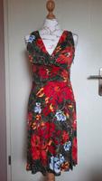 S.Oliver Midikleid rot khaki mit  Blumenprint Pankow - Blankenburg Vorschau