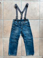 H&M Jeans mit Hosenträgern used Look Gr. 104/110 Sachsen - Bad Muskau Vorschau