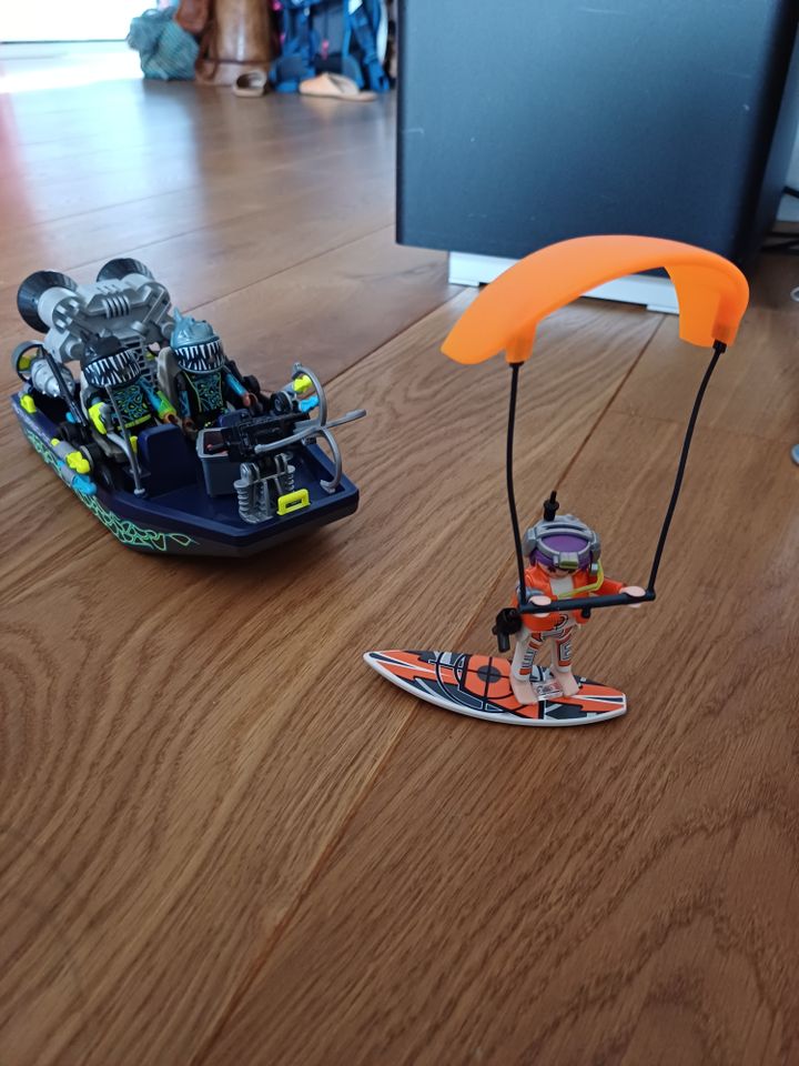 Playmobil Dr. Drone Pick Up Shark Harpoon Craft Boot Razorcopter in Essen