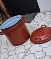 Einmachtopf Emaille Deko Garten groß shabby vintage Pflanztopf Schleswig-Holstein - Lübeck Vorschau