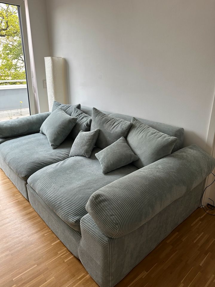 Sofa + Hocker in Mintgrün „wie neu“ in Mannheim