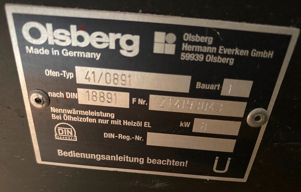 Kaminofen OLSBERG / 8 KW / gebraucht in Offenbach