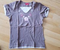 Manguun tshirt gr.158/164 braun beige blumenmuster Nordrhein-Westfalen - Oberhausen Vorschau