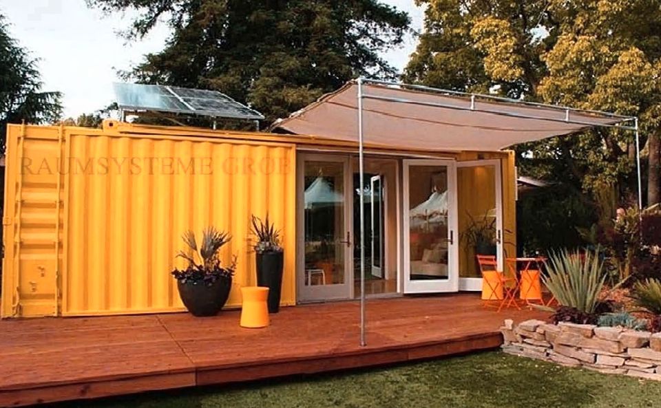 Containerlösung für Ferienwohnung Gartenhütte Büroerweiterung Tiny House Wohncontainer Schlafcontainer Sozialunterkunft Nachhaltiges Wohnen Tinyhouse bauen Container kaufen Bayern 24 Monate Garantie in Saarbrücken