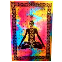 Wandbehang mit Chakra auf buntem Batik  im Hippie Style Baden-Württemberg - Weil im Schönbuch Vorschau