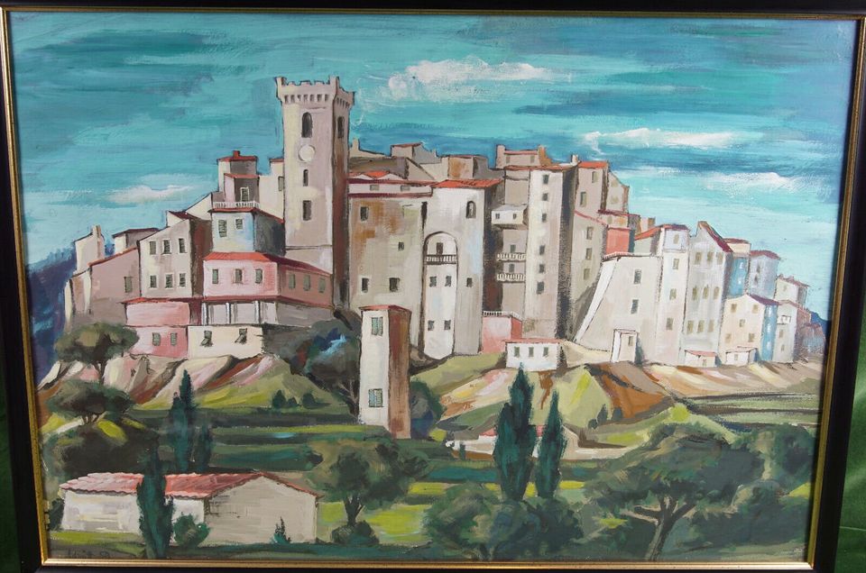 Gemälde F.Th. Schütt (1908-90) "Ameglia" Italien 66x47,5 cm 399€* in Ensheim