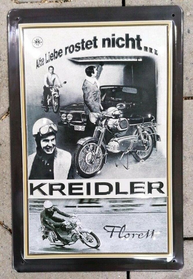 Kreidler Florett - Blechschild Motorrad Moped Sammler #1163 in Bielefeld
