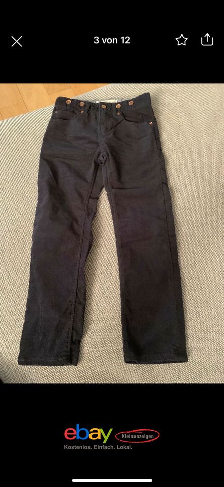 H&M Cordhose Cord Hose Gr. 110 wie NEU in Nidda