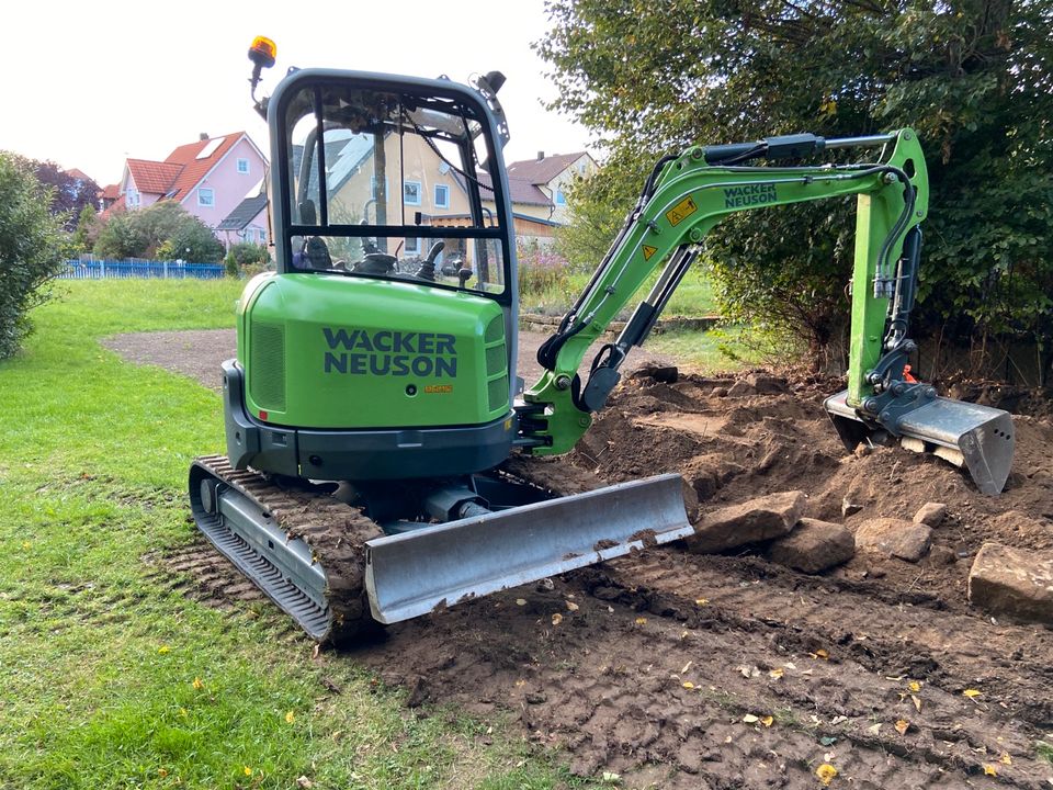 Minibagger Vermietung Baumaschinen Mieten Leihen in Eckersdorf