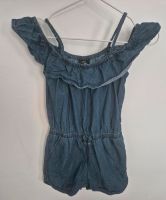 Kurzer Jeans Jumpsuit Gr. 134/140 Sachsen-Anhalt - Stendal Vorschau