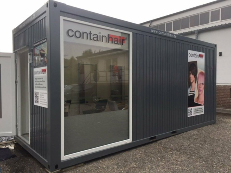 Mobiler Premium Friseurcontainer Containhair zur Miete in Dorsten