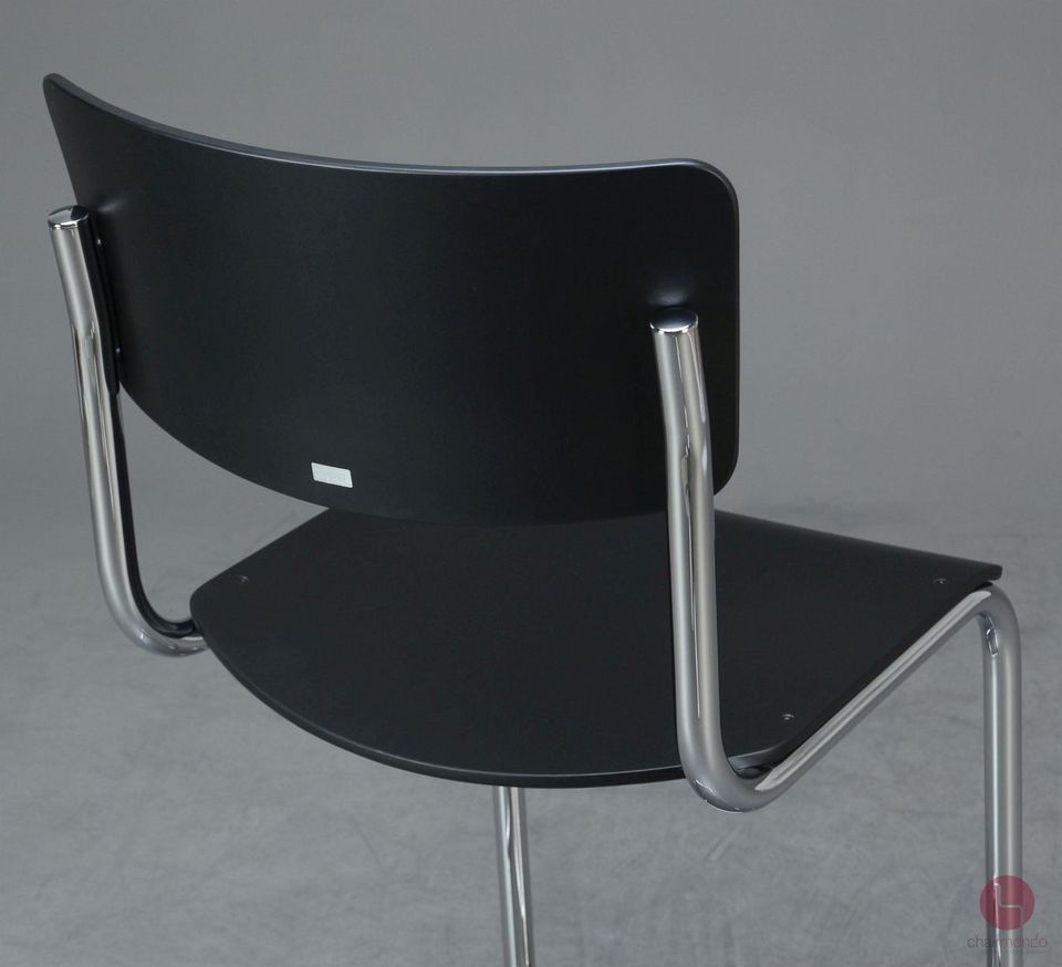 Thonet S43 H Barhocker Freischwinger Schwarz Bauhaus Barstuhl in Würzburg