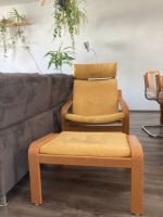 Gelber Sessel mit Fußhocker Hessen - Darmstadt Vorschau