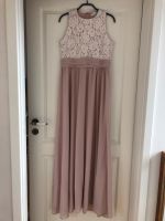 Langes Abendkleid rosa mit weißer Spitze, Gr. 40, top Nordrhein-Westfalen - Erwitte Vorschau