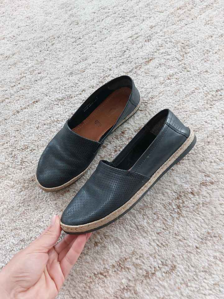 5th avenue Slipper Espadrille Ballerinas Mokkasins Gr. 37 schwarz in Klingenberg am Main