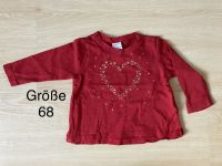 Langarmshirt H&M rot mit Herz Mädchen Gr. 68 Bayern - Niederrieden Vorschau