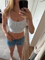 New Yorker FB Sister Croptop Bauchfrei Schmetterling weiß blau S Baden-Württemberg - Sachsenheim Vorschau