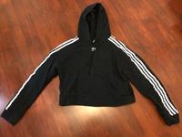 Adidas Cropped Kapuzenpullover, Hoodie, 34-38, schwarz / weiß Bayern - Ingolstadt Vorschau