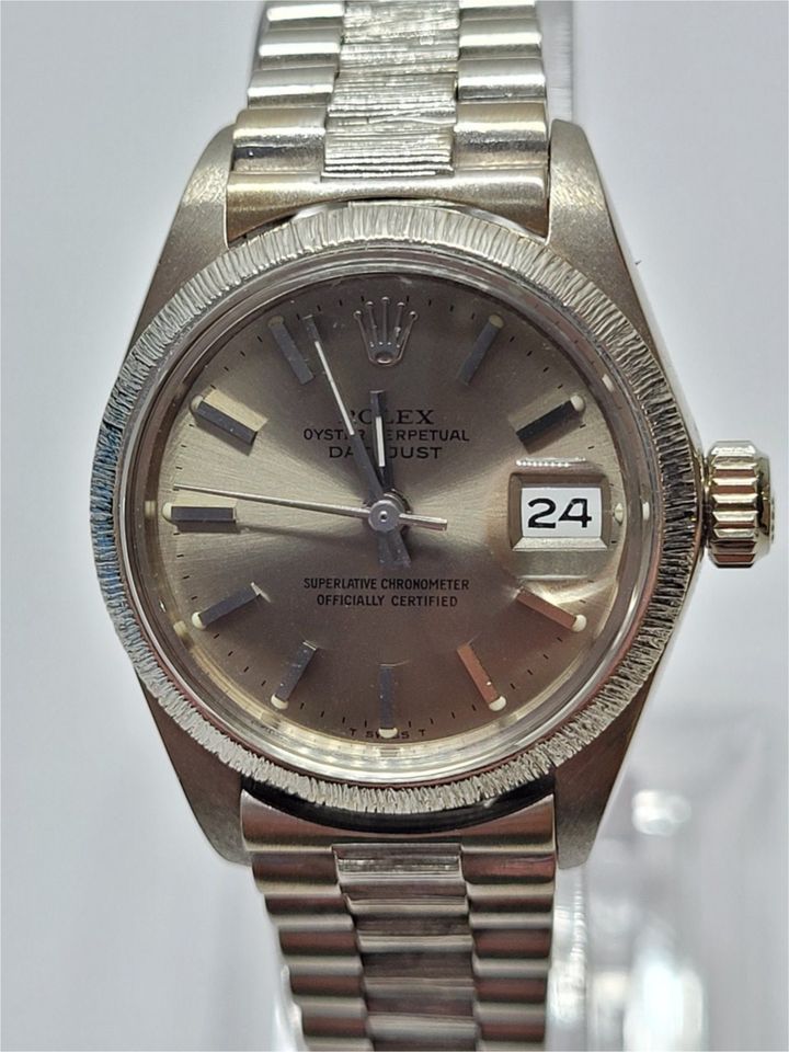 Rolex Date Borke aus 750/- Weißgold Ref. 6927 Nr. 212513 UH in Hannover