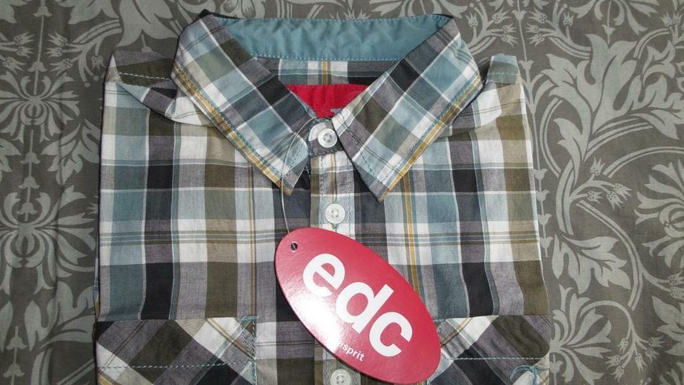 ♥ Hemd langarm kariert ♥ edc by Esprit ♥ Gr. M / 152 ♥ NEU!!! in Schöne Aussicht, Gem Masburg