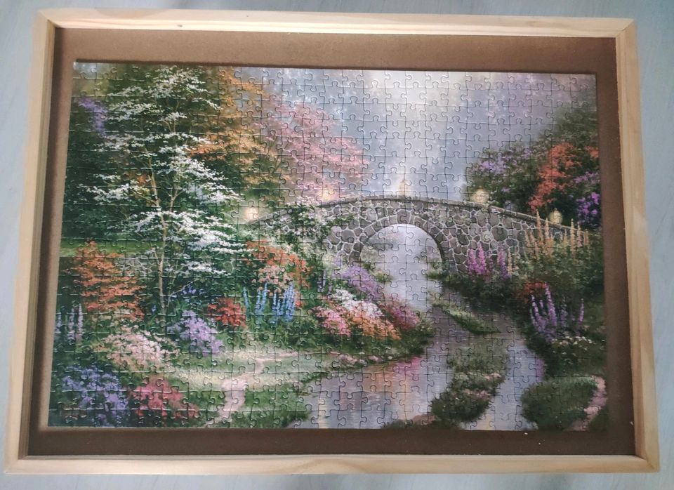 Schmidt Puzzle  500 Teile  Thomas Kinkade  Stillwater Bridge in Mittelangeln