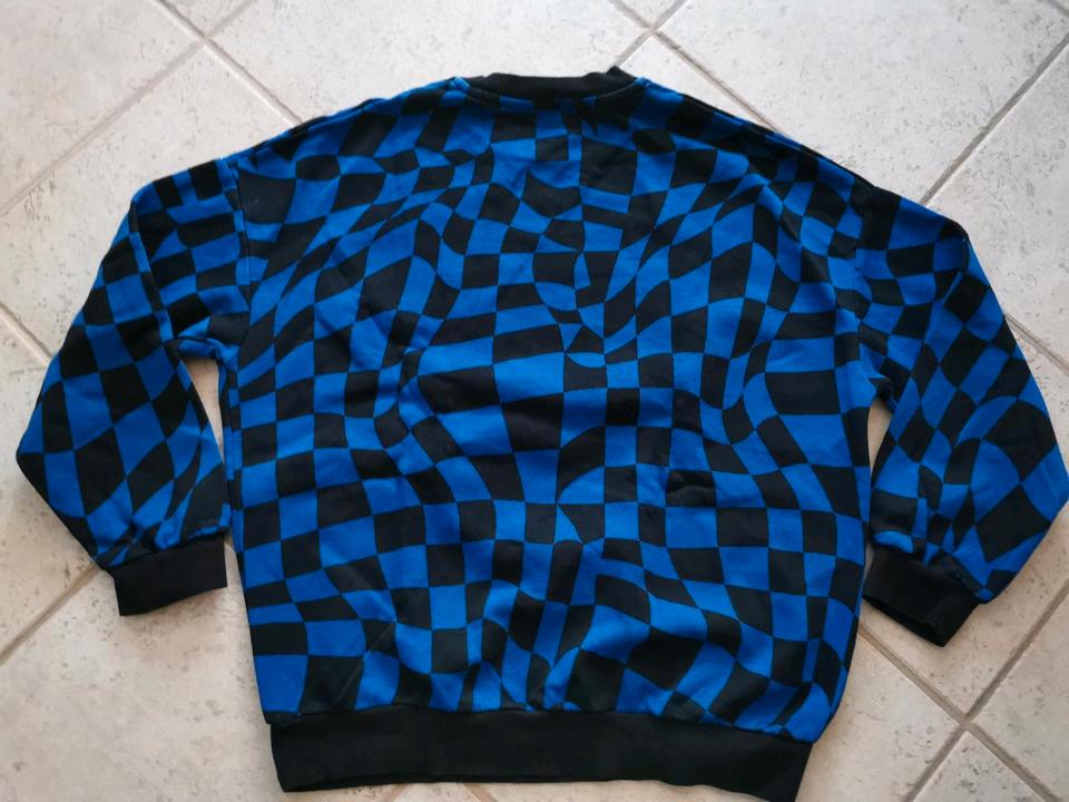 Sweatshirt Pulli H&M blau schwarz in Gr. 146 152 für 4,00€ in Frohburg